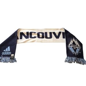 White And Blue Vancouver Whitecaps Adidas Scarf